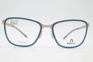 Brille Rodenstock R 2566 Blau Gold Oval Brillengestell eyeglasses Neu - Picture 1 of 6