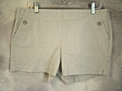 Pantalones Cortos Para Mujer J.CREW Cortos Marfil Marrón Cremallera Lateral NUEVO Talla 10 Foto 1 de 4