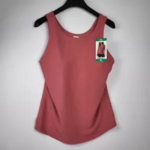 32 Degree Cool Women's Tank Workout Top built in Bra Size XLarge Slate Rose New - Picture 1 of 10