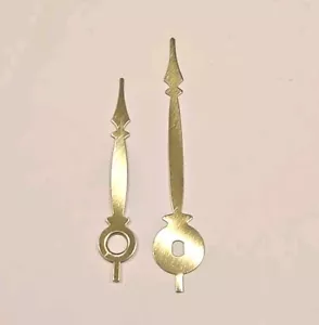 Lancette orologio ottone/oro modello tradizionale 2-3/8" nuove - fai da te - set singolo - Foto 1 di 2