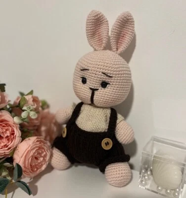 Amigurumi - Ostern - Hase - Kuscheltier - Gehäkelt - 25cm - Baumwolle Handarbeit - Bild 1 von 4