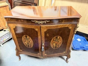 H&L Epstein Versaille Serpentine Rosewood Veneer & Marquetry Entertainment Unit - Picture 1 of 11