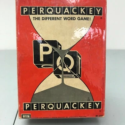Perquackey Word Game 1956 edition Hollingsworth Bros. Lakeside Toys No.8313 - Image 1 of 4