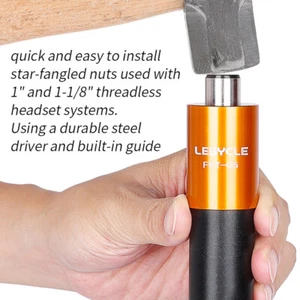 Lebycle Star Nut Setter Mountain Road Bicycle Front Fork Headset Installer Kits - Picture 1 of 15