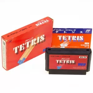 TETRIS Famicom Nintendo FC Japan Import NES NTSC-J Non-Clear Tray somewhat used - Picture 1 of 1