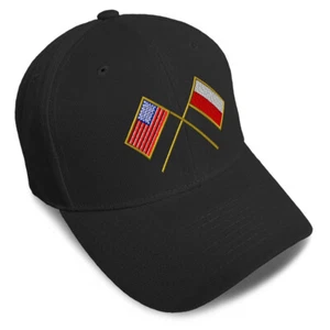 Baseball Cap Usa American Flag and Polish Poland Flag Dad Hats for Men & Women - Picture 1 of 41