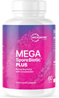 MegaSporeBiotic Plus with Antioxidants 60 Caps - Vegan Probiotic, 4 Bacillus Str