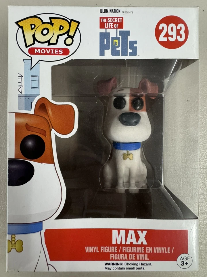 Max (Flocked) 293 ~ The Secret Life of Pets ~ Vinilo Funko Pop + PROTECTOR GRATIS Foto 1 de 4