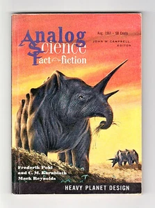 ANALOG August 1961 (Vol. LXVII #6) - Picture 1 of 4