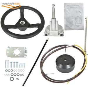 10FT SS13710 Boat Cable With Wheel For Marine Engine Turbine Steering System - Picture 1 of 12
