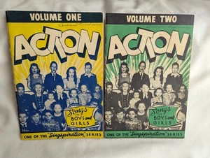 Vintage Praise Songbooks Christian Softcover Action Vol 1 & Vol 2 (1960s) - Picture 1 of 5