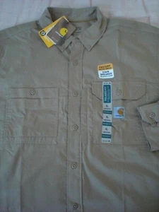 Carhartt Force L/S Ridgefield Shirt, NWT - Mens XL + 2XL - Vented Relaxed 102418 - Picture 1 of 17
