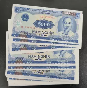 1991 Vietnam 10X 5000 Dong BANKNOTE CURRENCY VND UNC - Picture 1 of 1