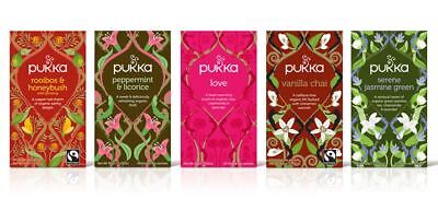 Pukka Tea 20 Teabags - Choose Your Favorite Flavours • 6.95$
