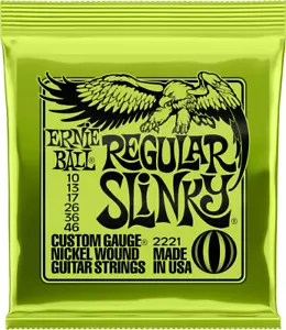 ERNIE BALL 2221 REGULAR SLINKY - JEU DE CORDES GUITARE ELECTRIQUE 10-46 - Imagen 1 de 2