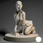 1/24 Harzfiguren Modell sexy kurzer Rock kleine Schwester 3D-Druck unmontiert