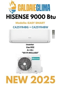CONDIZIONATORE CLIMATIZZATORE HISENSE EASY SMART 9000 BTU INVERTER R32 A++ WIFI - Foto 1 di 4
