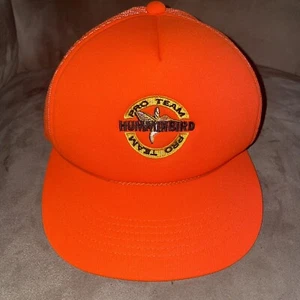 Cappello da caccia vintage berretto snapback camionista cacciatore arancione squadra professionale colibrì - Foto 1 di 5