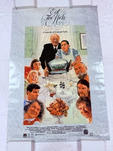 1988 Eat The Rich Rolled Original 27x40 Movie Poster Lenah Pellay Nosher Powell - Picture 1 of 6
