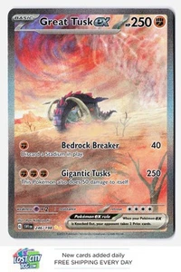 Great Tusk ex 246/198 - SV01: Scarlet & Violet Base Special Illustration Rare NM - Picture 1 of 2