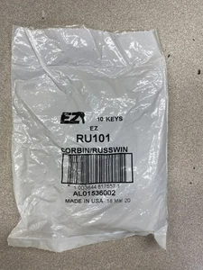 EZ Ilco EZ RU101 NOS CORBIN/RUSSWIN Schlüsselrohlinge 10 Stück - Bild 1 von 2