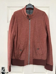 New & Lingwood Men’s Knitted Jacket Linen Cotton Brown Rust Summer Size XL - Picture 1 of 10