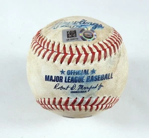 2023 Reds Nationals Game Used Baseball Brett Kennedy Dominic Smith Single 227 - Picture 1 of 3