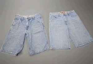 RARO lotto 2 paia pantaloncini Levi's denim 30W WPL-423 vintage Y2K Carpenter Husky - Foto 1 di 9