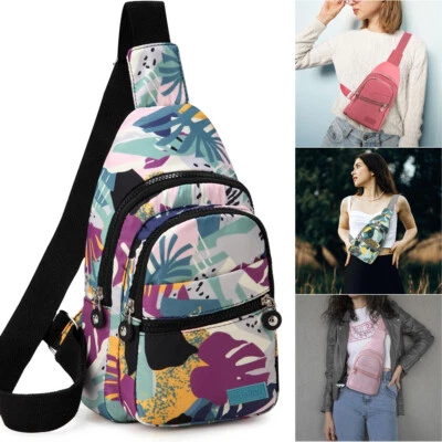 Bandolera para mujer pequeña bandolera mochila honda pecho cartera mochila bolsa de viaje regalo Foto 1 de 4