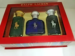 Polo Green,Blue&Black By Ralph Lauren Men's 3Piece Gift Set see Item Description - Picture 1 of 3