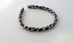 Diadema satinada de guepardo natural se adapta a muñecas chicas americanas de 18 pulgadas - Imagen 1 de 2