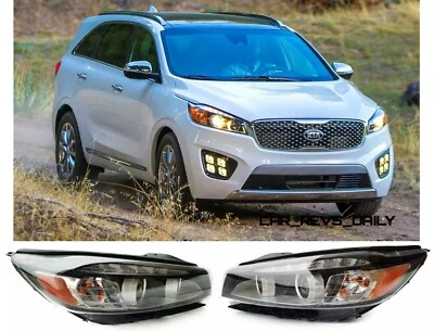 PAR DE FAROS FAROS HALÓGENOS Y LED DRL PARA KIA SORENTO 2016 2017 2018  Foto 1 de 4