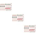 108 Pcs Christmas Alloy Charm Holder for Necklace Braclets