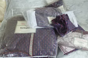 Set piumone Albert Nipon per Burlington Queen Size "Nipon Lace" vintage nuovo con etichette - Foto 1 di 5