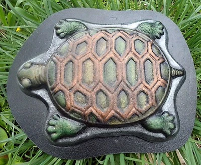 Molde de escalón de tortuga 13" x 11" x 1,5" 080 abs moldes de hormigón para tortugas Foto 1 de 4