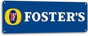 Fosters Beer Logo Australian Retro Bar Pub Man Cave Wall Decor Metal Tin Sign