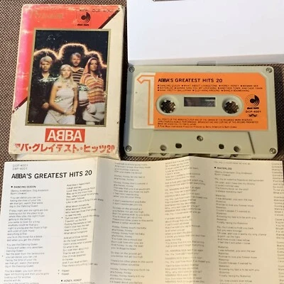 ABBA ABBA's Greatest Hits 20 -Perfection JAPAN CASSETTE DCP-4001 SLIP CASE-faded - Image 1 of 4