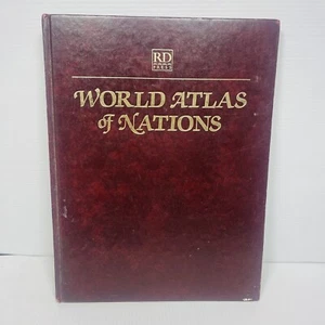Rare 'Readers Digest' World Atlas Of Nations Hardcover Book - Picture 1 of 11