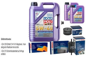 BOSCH Inspektionspaket 7 L Liqui Moly Leichtlauf High Tech 5W-40 für Renault - Bild 1 von 12