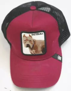 Play New York Pittbull Red Adult Trucker Style Baseball Hat Snap Back Cap 1-826 - Picture 1 of 5