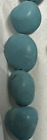 Dyed Howlite pebbles 12x9mm approximately fake turquoise stone 35 total beads