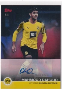 Topps Borussia Dortmund Team Set 2022 Mahmoud Dahoud Autograph 5/5 Red - Picture 1 of 2