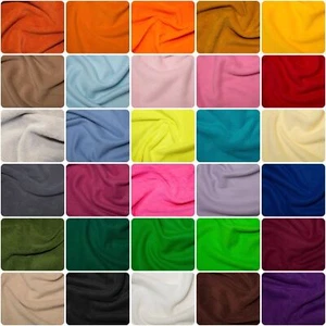 Polar Fleece Soft Anti Pill Quality Fabric 150cm wide Sold By The Metre - Picture 1 of 32
