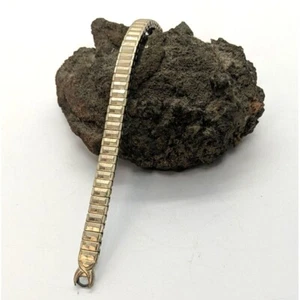 Correa de reloj JB para mujer expandible tono dorado e inoxidable 6 mm extremo de anillo 5,5" de largo - Imagen 1 de 6