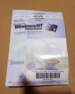Windows NT Workstation 4.0 Genuine Factory Sealed - Photo 1/3