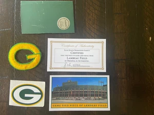 Game Used Piece Lambeau Field Orginal Metal - Picture 1 of 3