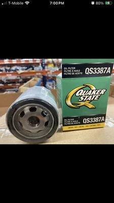 Filtro de aceite Quaker State 3387A (paquete de 12) QS3387A ¡ENVÍO GRATUITO! PH47 PH37 P40 PH3387 Foto 1 de 2