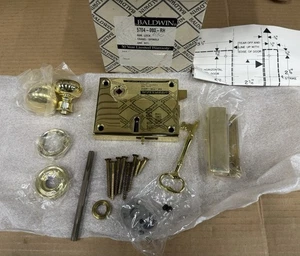 Baldwin Lucchetto Cerchio Orizzontale 5704-030-RH Trans-Mandrino Un Set Ottone Lucido NOS - Foto 1 di 24
