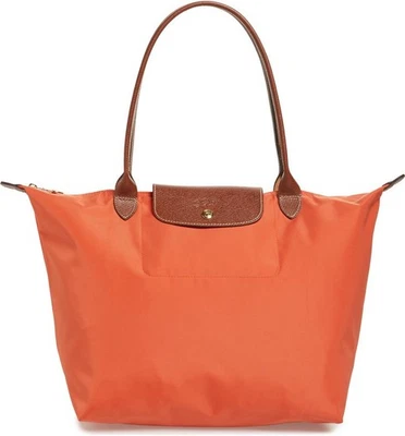 Nuevo con etiquetas Bolso de Hombro Longchamp Le Pliage Grande Nylon NARANJA P85 ¡AUTÉNTICO! Foto 1 de 4