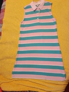 Brooks Brothers Fleece Children's Dress Size XL, Collared And Striped - Picture 1 of 7